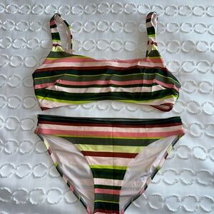 Striped Bikini Set